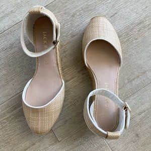 Jack Rogers size 8 wedge sandals. Barely worn, a great shoe for summer dresses.